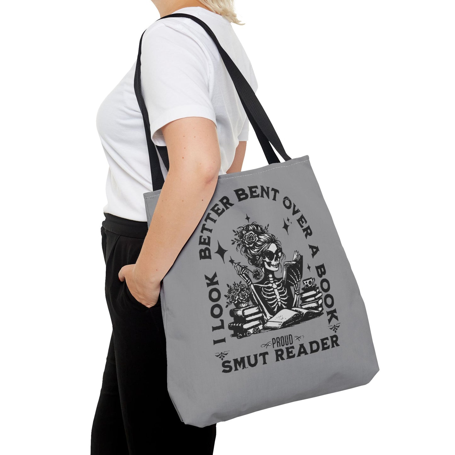 Smut Reader Tote Bag – "I Look Better Bent Over a Book" Booklover Gift