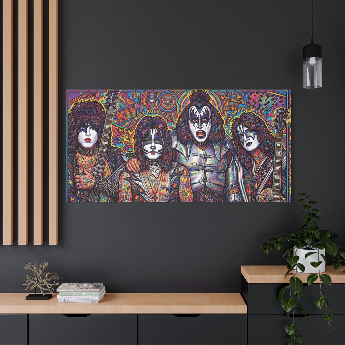 Hottest Band in the Land Abstract Canvas Wall Art — Matte Stretched 1.25"