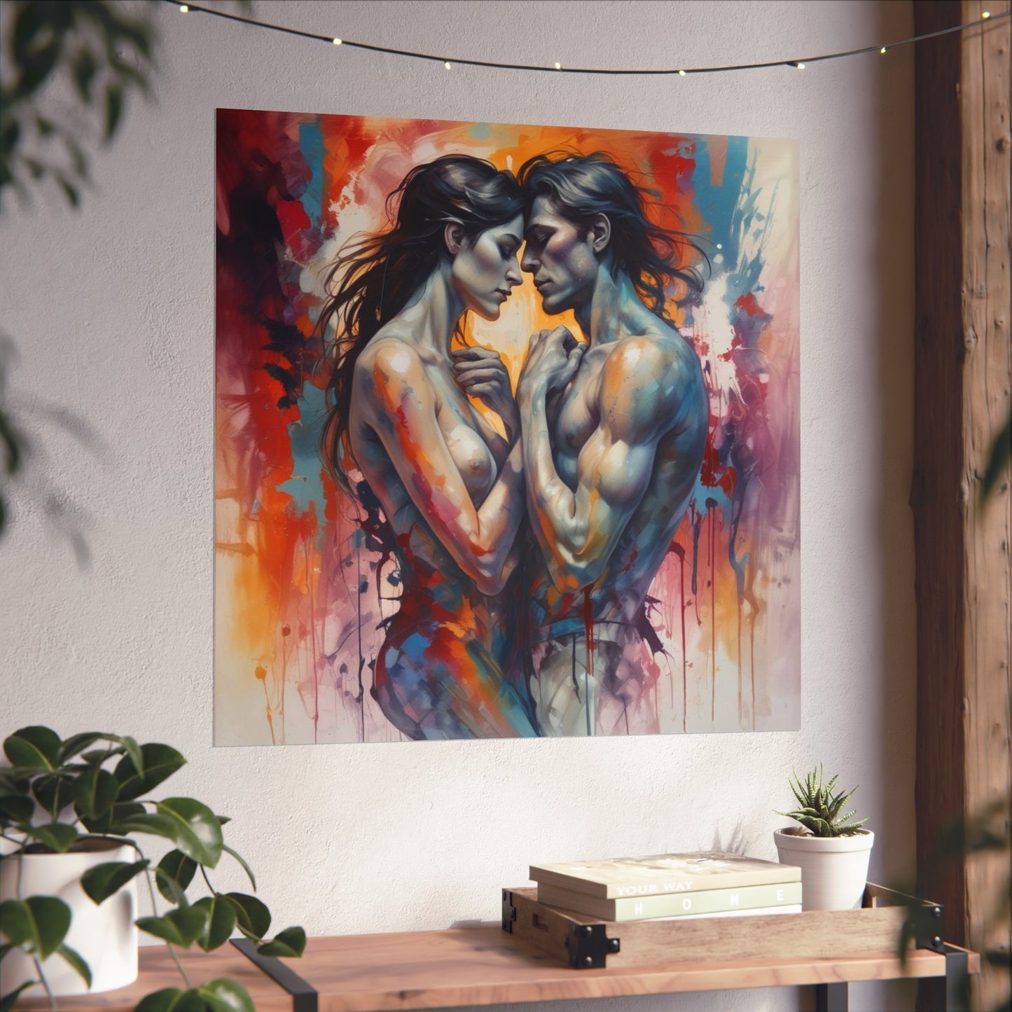 Romantic Embrace Fine Art Poster