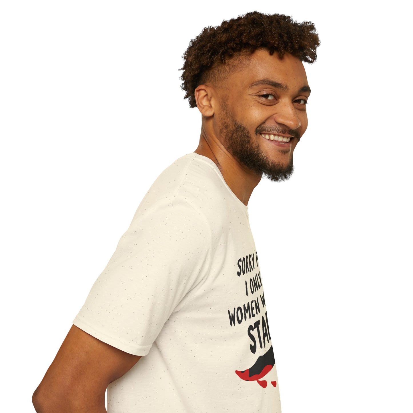Funny Knife Graphic T-Shirt — "Sorry Princess I Only Date Women Who Might Stab Me"