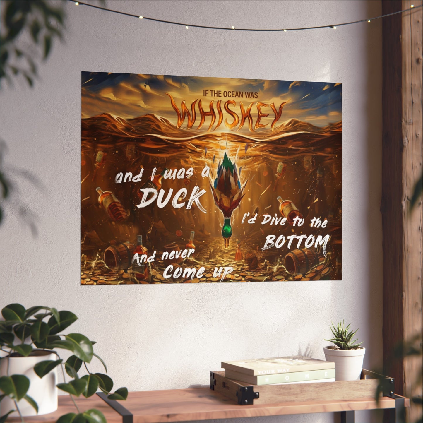 DMB "If the Ocean Was Whiskey" Duck Dive Decorative Print