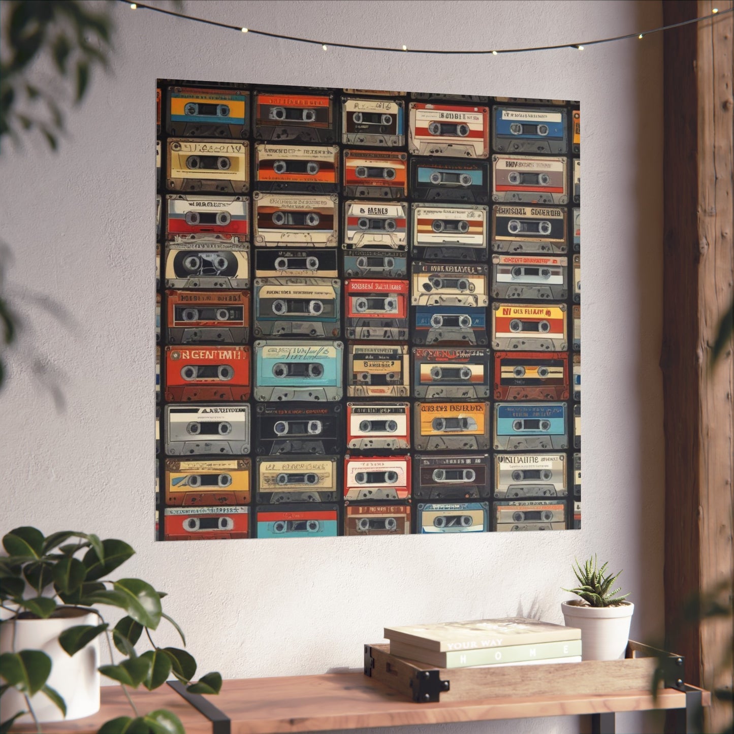 Cassette Tape Collage Fine Art Poster