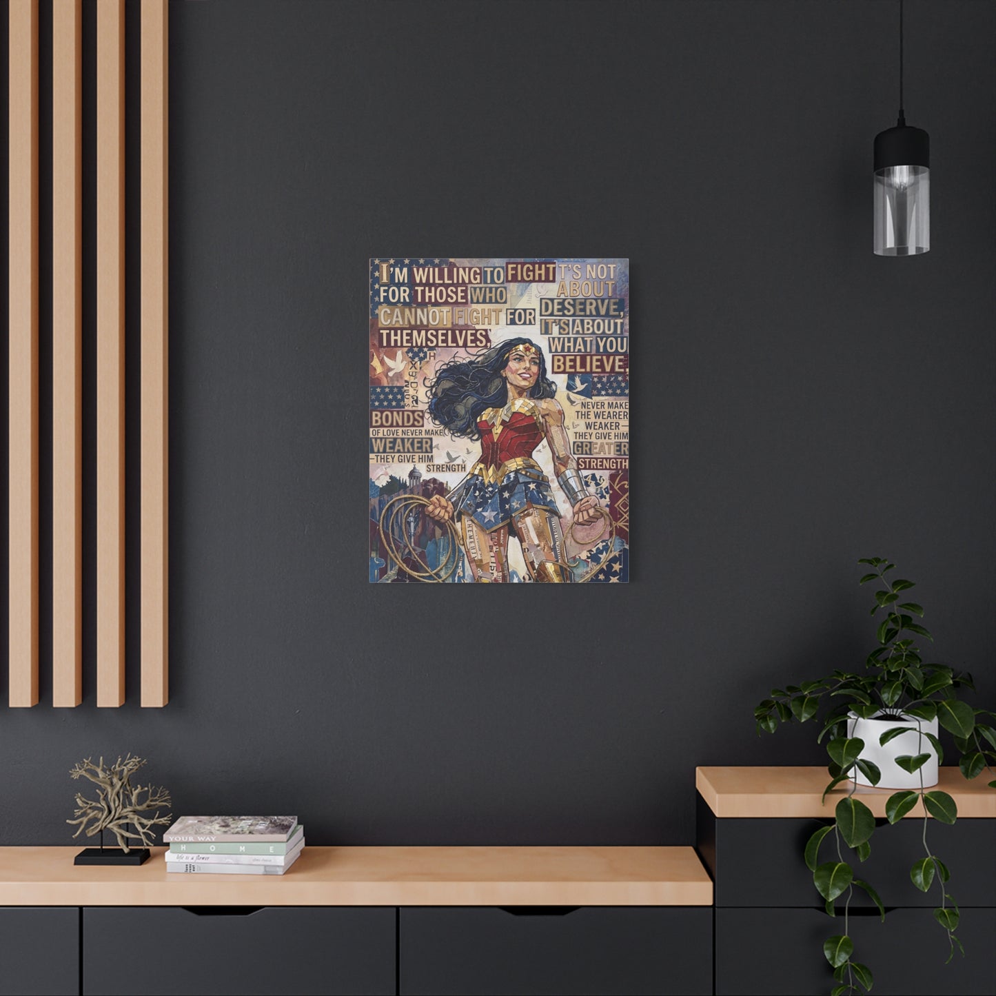 Woman Warrior Canvas Wall Art Print