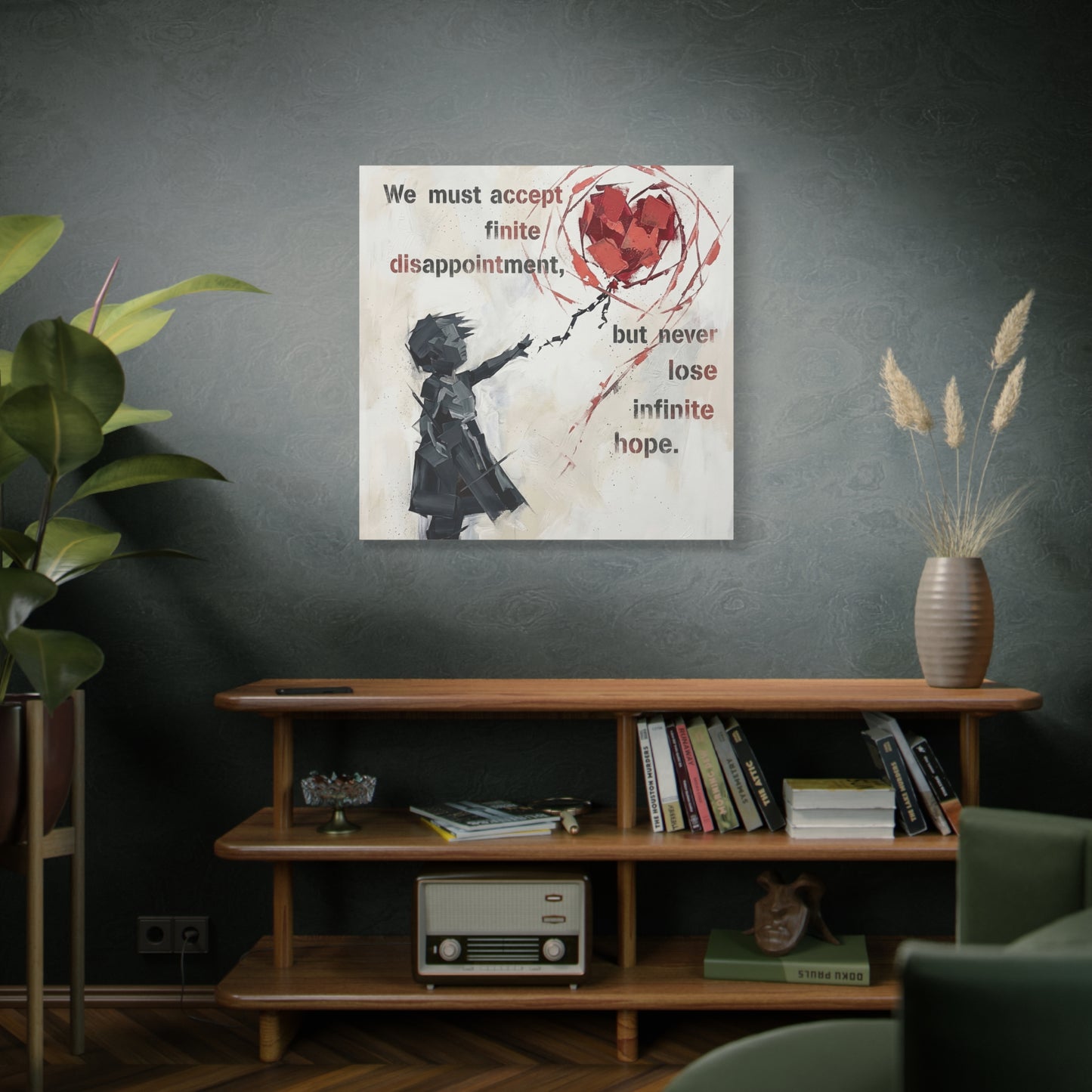 Hope Abstract Canvas Wall Art Print — Matte Stretched Canvas