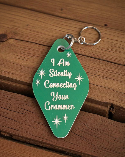 I Am Silently Correcting Your Grammer Keychain