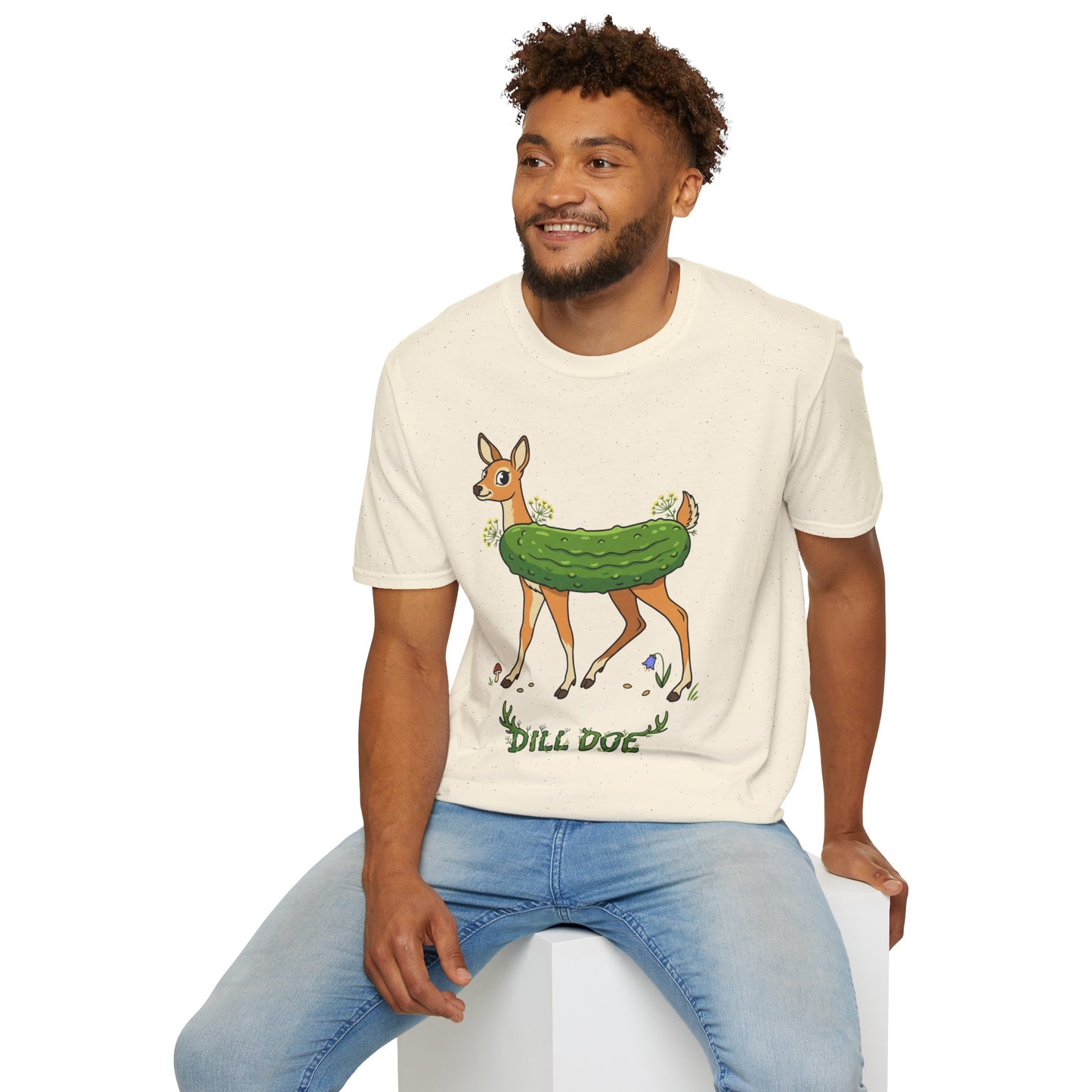 Dill Doe T‑Shirt — Cute Pickle Deer Pun Tee for Nature Lovers & Foodie Fans