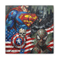 Superhero Abstract Canvas Wall Art Print