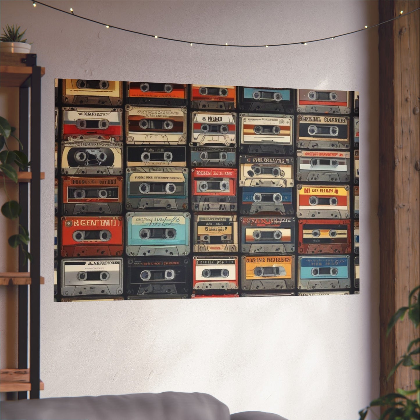Cassette Tape Collage Fine Art Poster