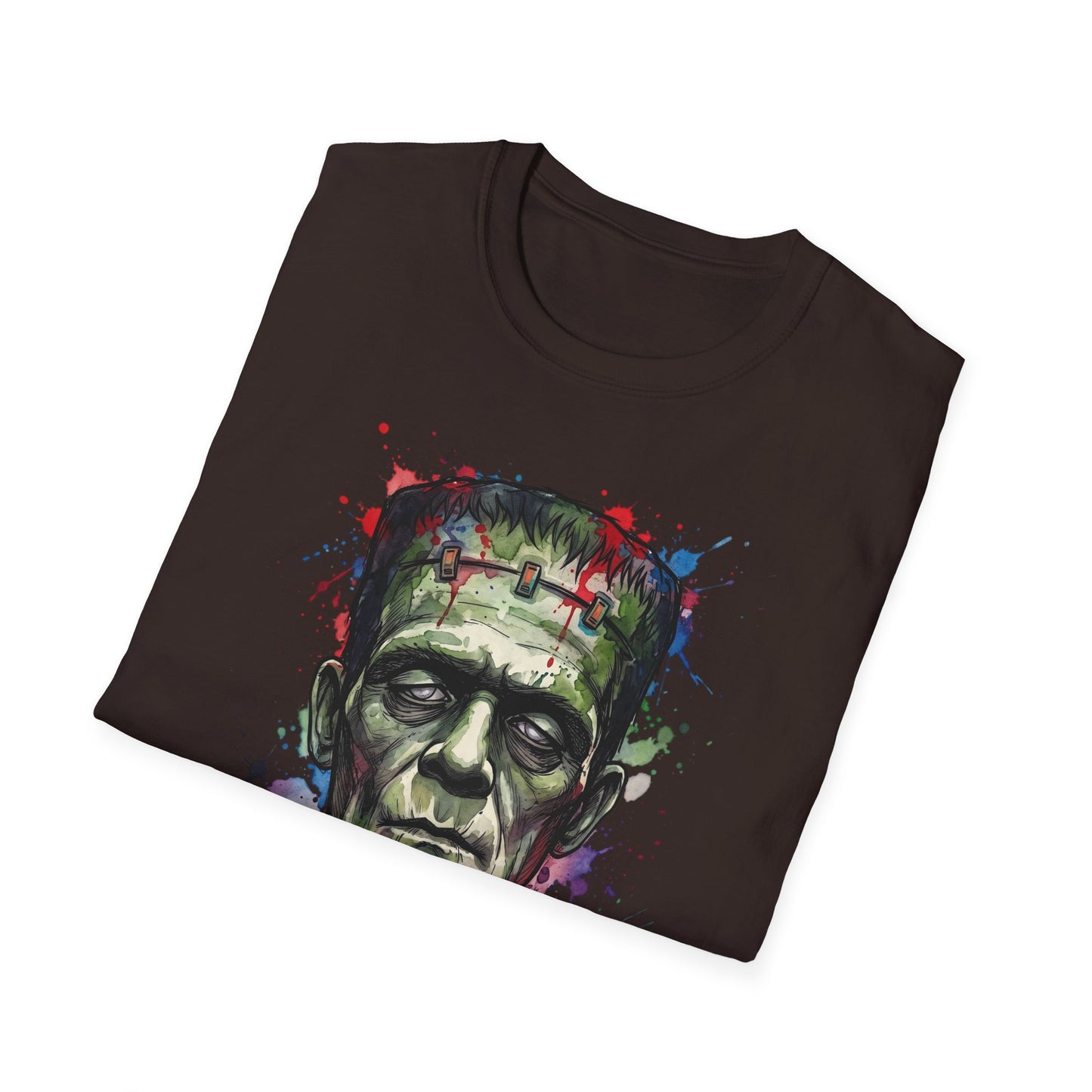 Frankenstein Watercolor Portrait T-Shirt