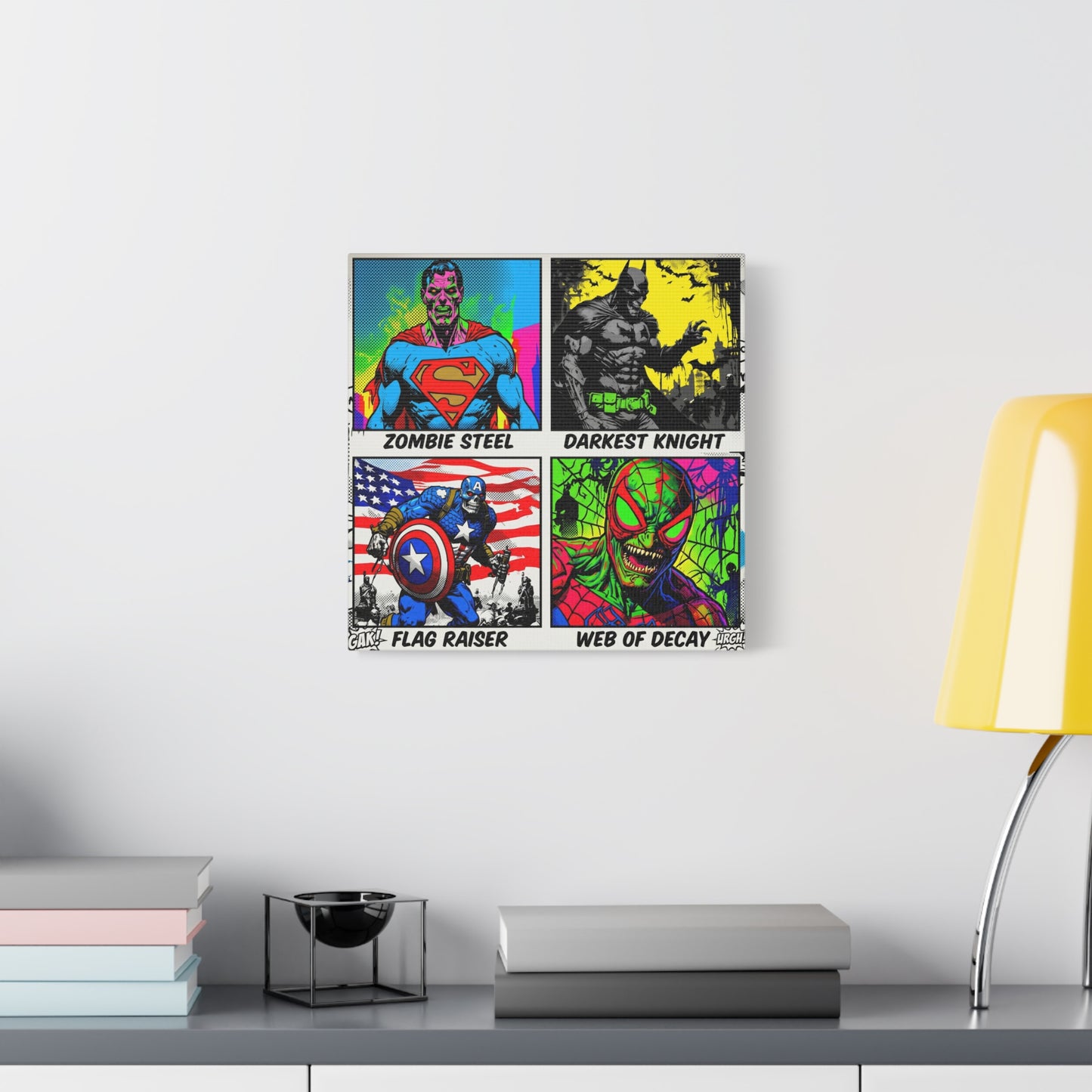 Superhero Pop Canvas Wall Art Print