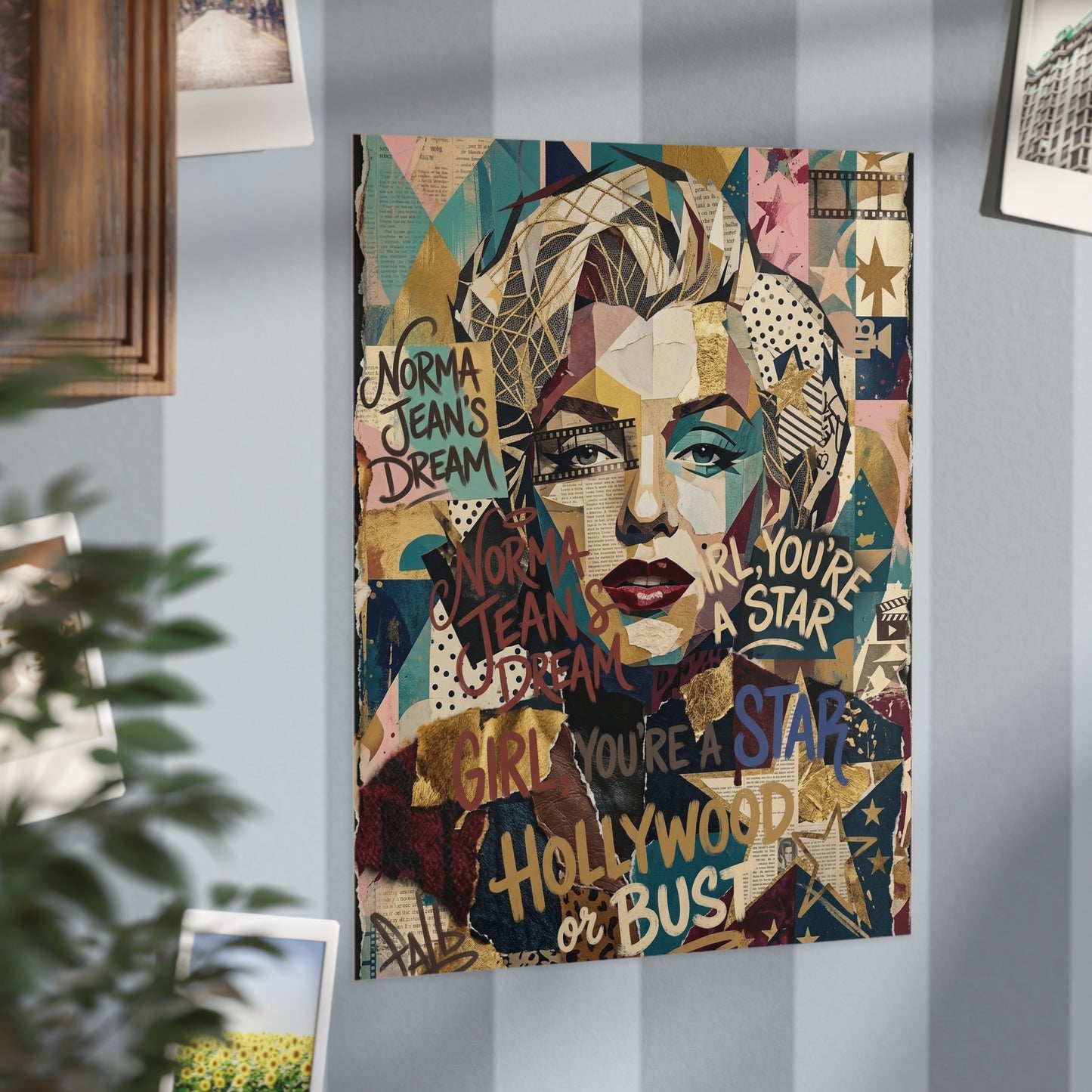 'Norma Jean's Dream / Hollywood or Bust' Unframed Print