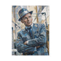 G.O.A.T Basketball Portrait Matte Canvas Wall Art, Stretched 1.25"