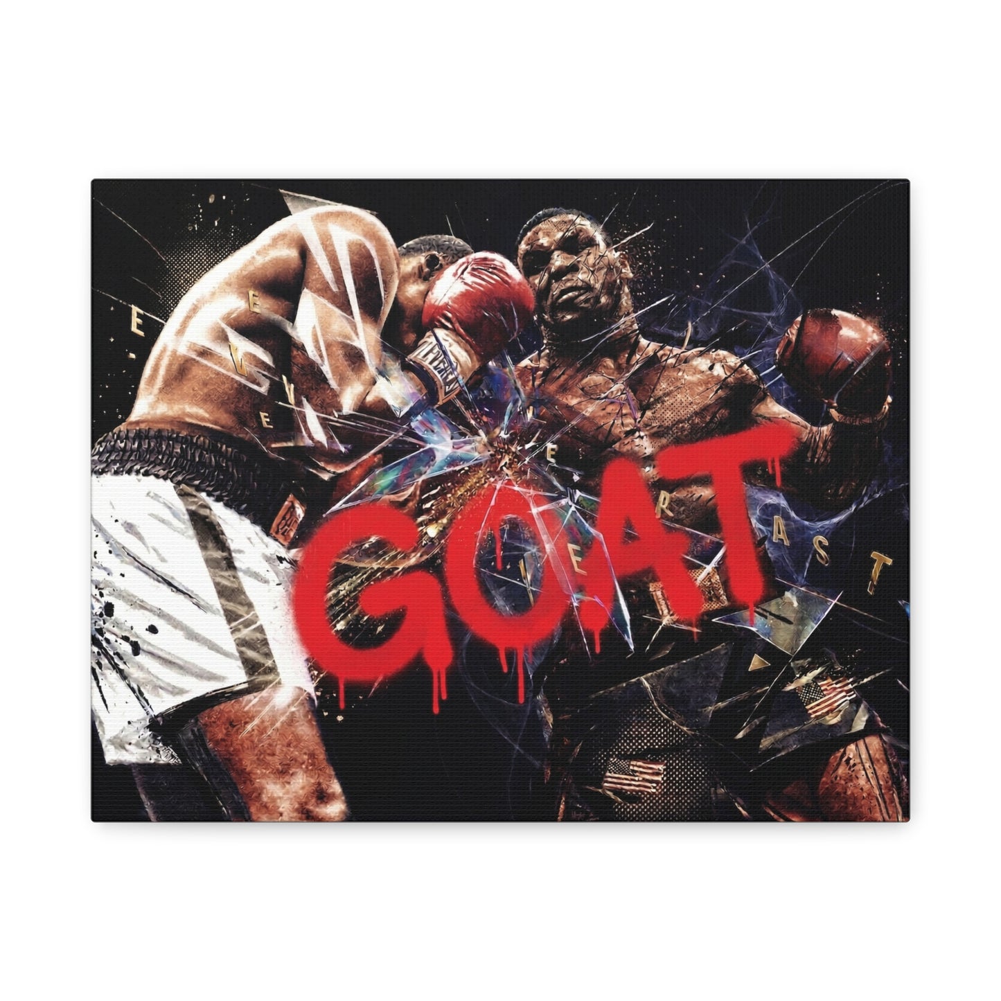 G.O.A.T. Boxer Canvas Wall Art Print