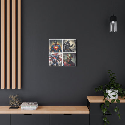 Zombie Heros Canvas Wall Art Print