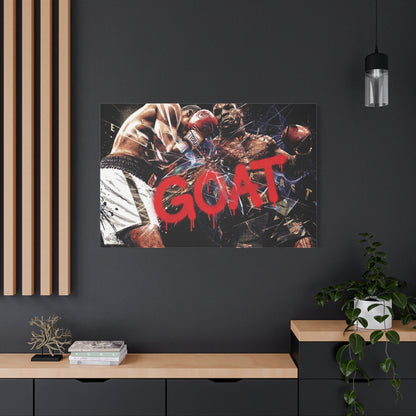 G.O.A.T. Boxer Canvas Wall Art Print