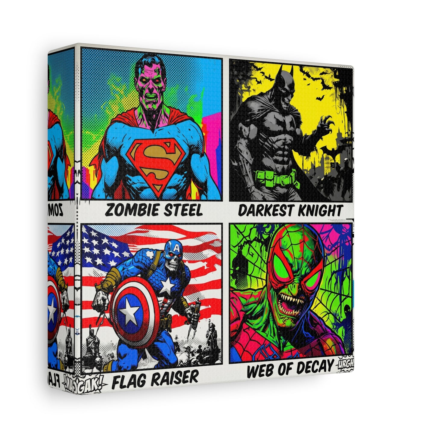 Superhero Pop Canvas Wall Art Print