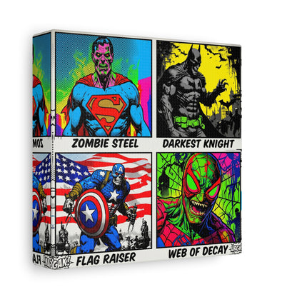 Superhero Pop Canvas Wall Art Print