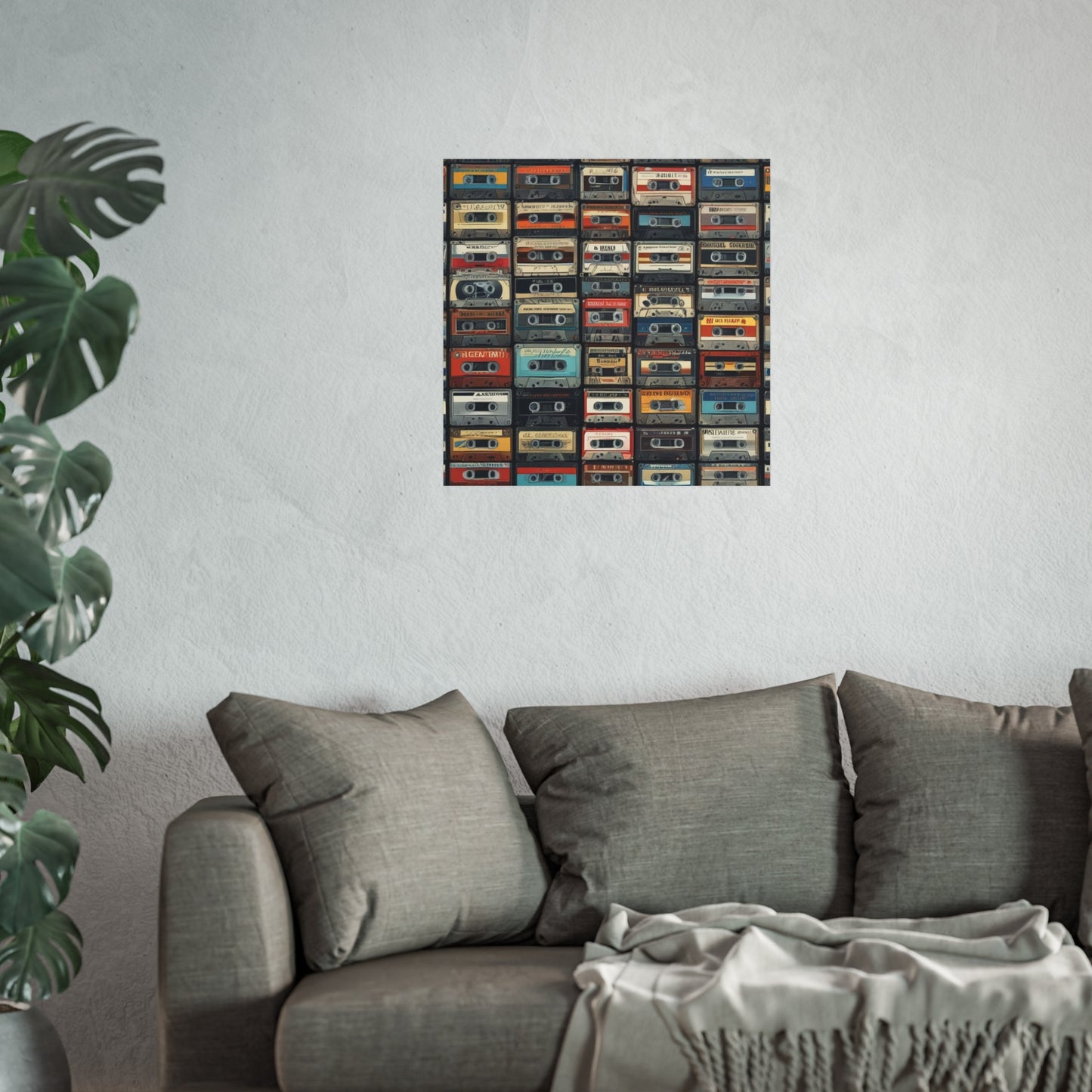 Cassette Tape Collage Fine Art Poster