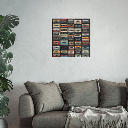 Cassette Tape Collage Fine Art Poster