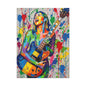 Colorful Guitarist Pop Art Canvas Print — Vibrant Music Wall Art