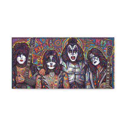 Hottest Band in the Land Abstract Canvas Wall Art — Matte Stretched 1.25"