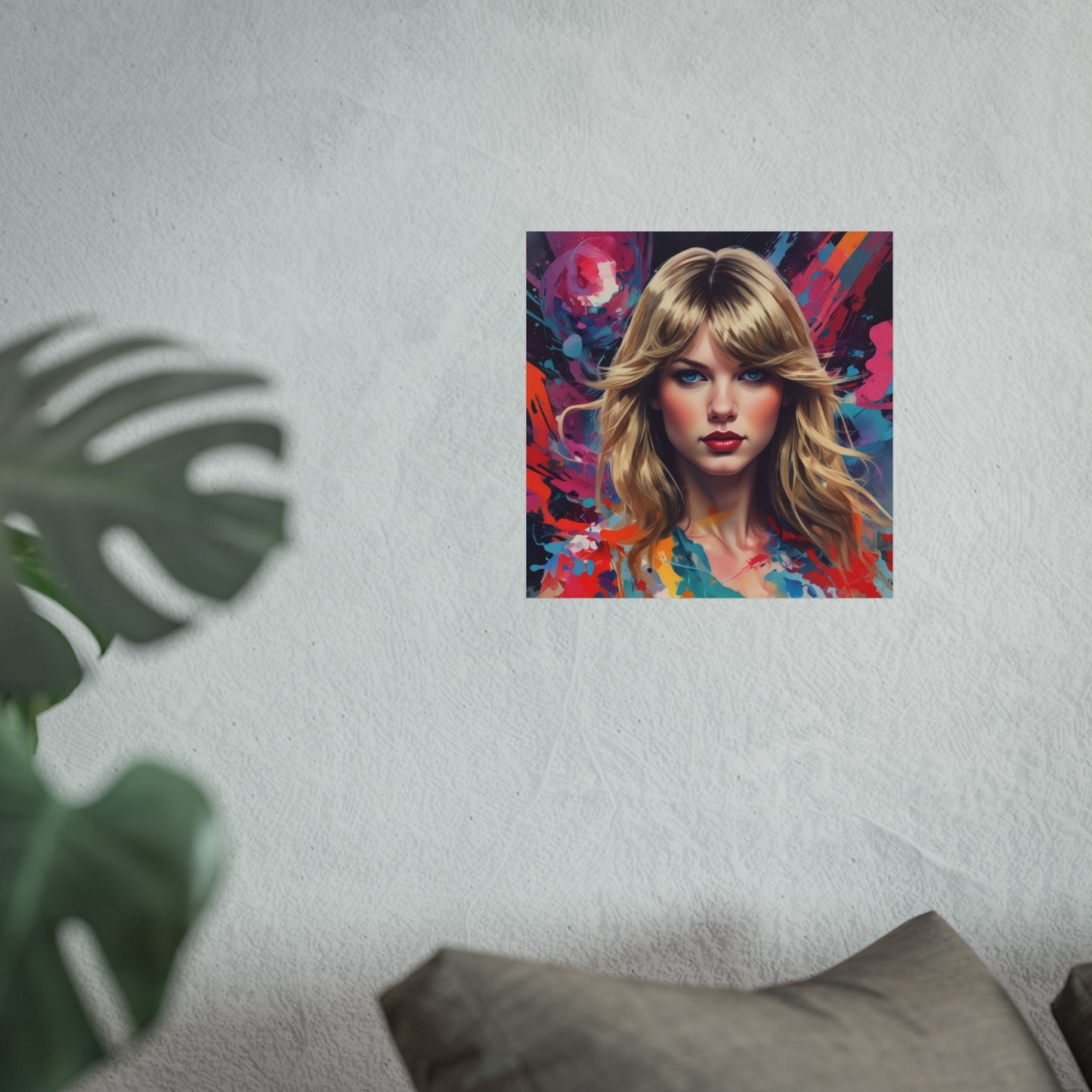 Taylor-Inspired Pop Art Portrait Poster Fine Art Wall Print