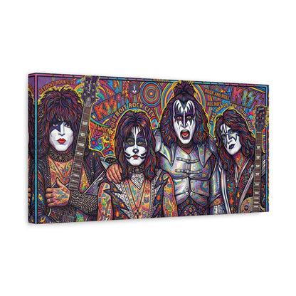 Hottest Band in the Land Abstract Canvas Wall Art — Matte Stretched 1.25"