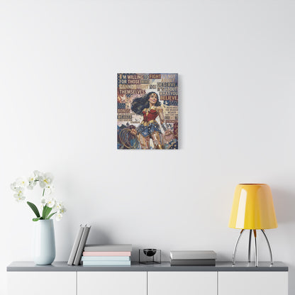 Woman Warrior Canvas Wall Art Print