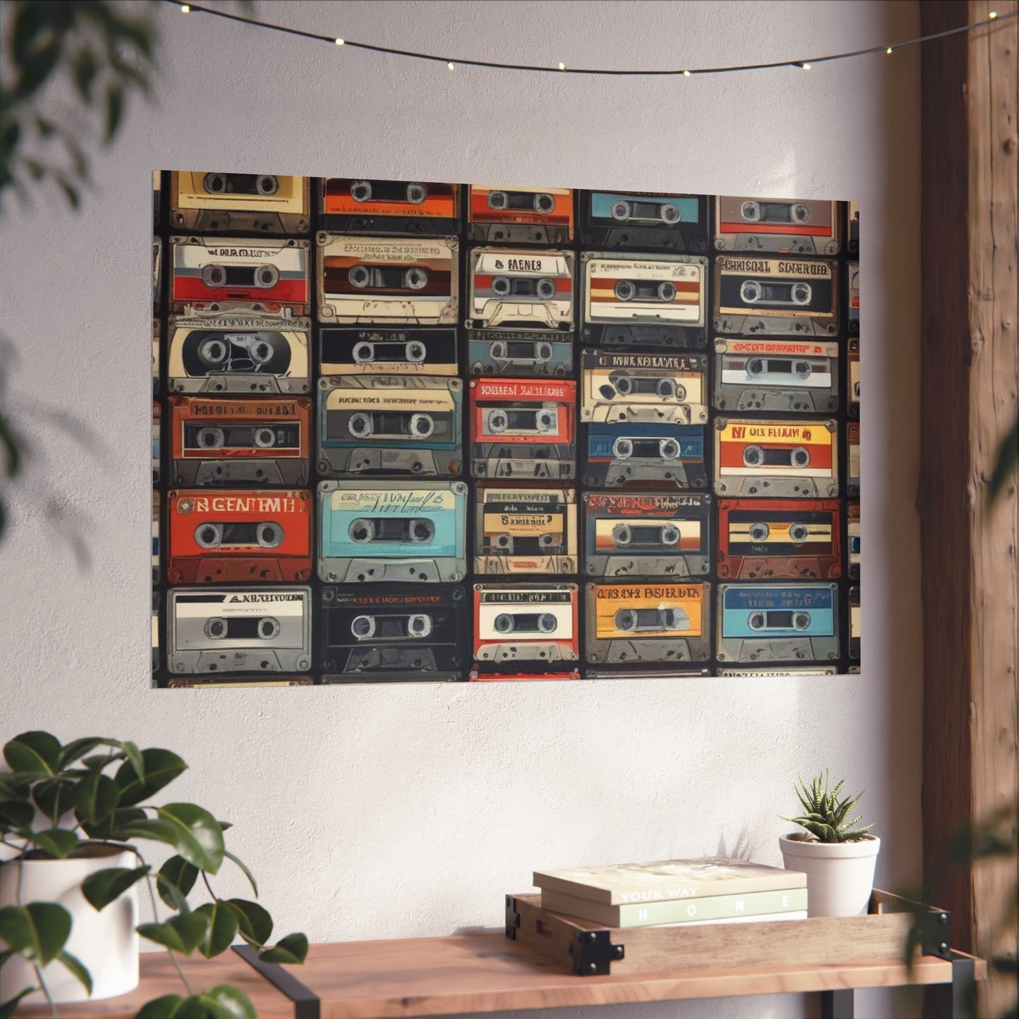 Cassette Tape Collage Fine Art Poster