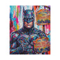 Colorful Gotham City Canvas Art - 'Welcome to Gotham City' Stretched Matte Print