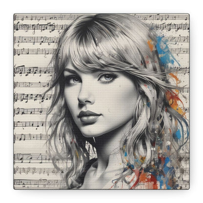 Swift Inspired - Portrait Music Canvas