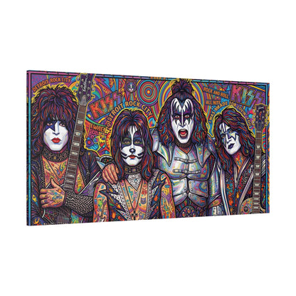 Hottest Band in the Land Abstract Canvas Wall Art — Matte Stretched 1.25"