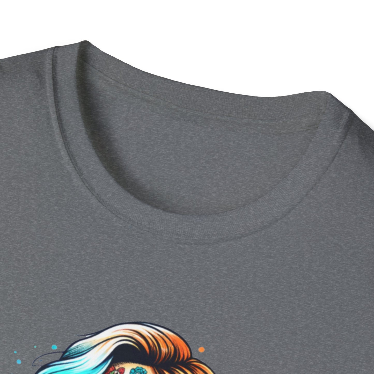 Cool Moms Club Skull T-Shirt — Colorful Day of the Dead Mom Graphic Tee