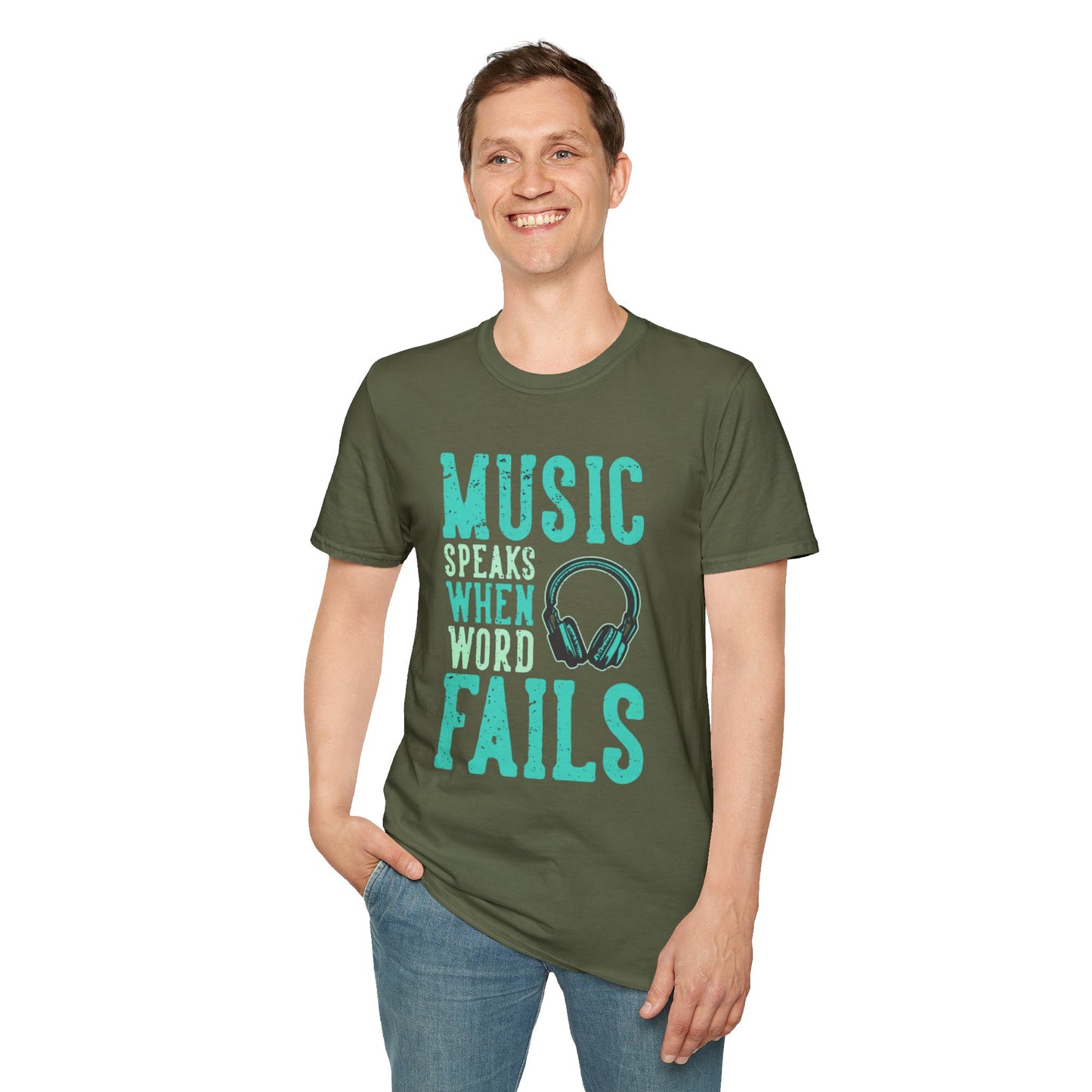 Music Speaks When Words Fail T-Shirt
