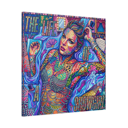 Showgirl Pop Abstract Canvas Wall Art Print