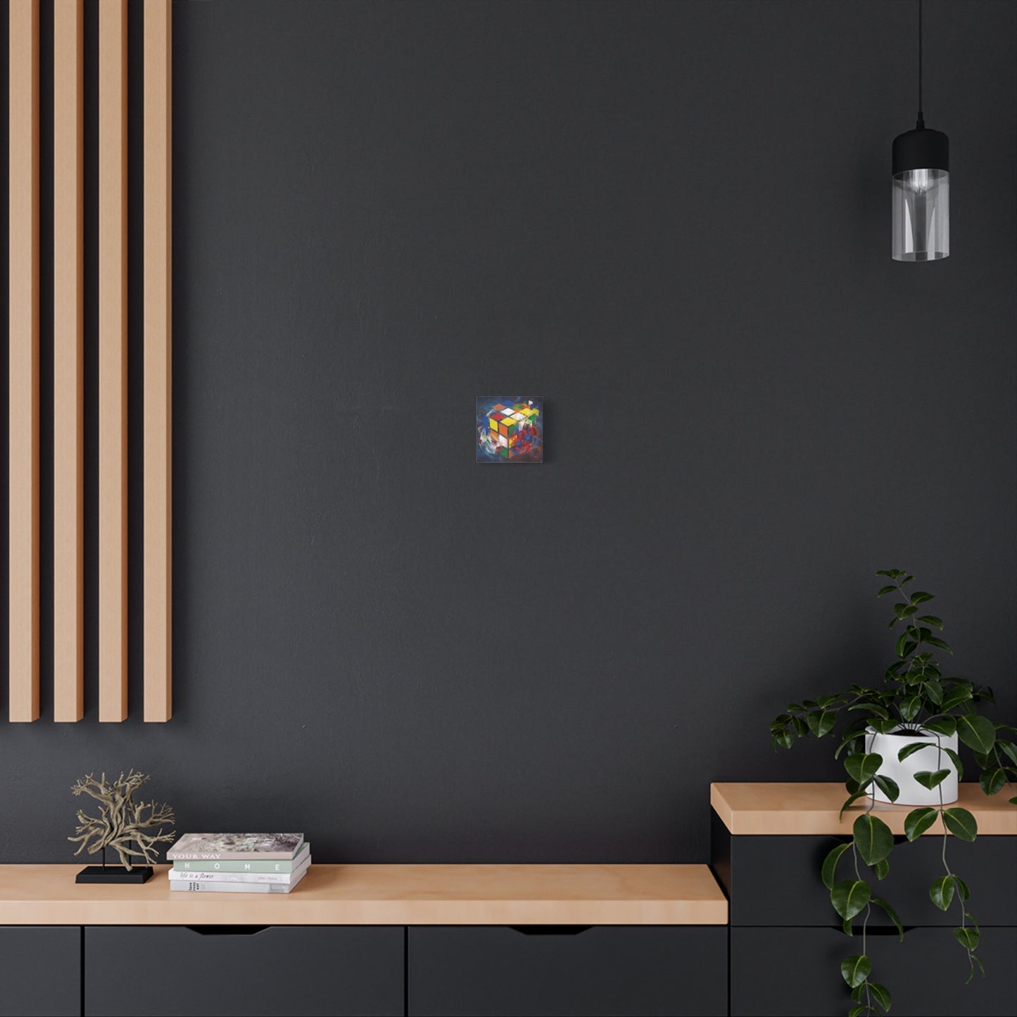 Magic Cube Abstract Canvas Wall Art Print — Matte Stretched Canvas
