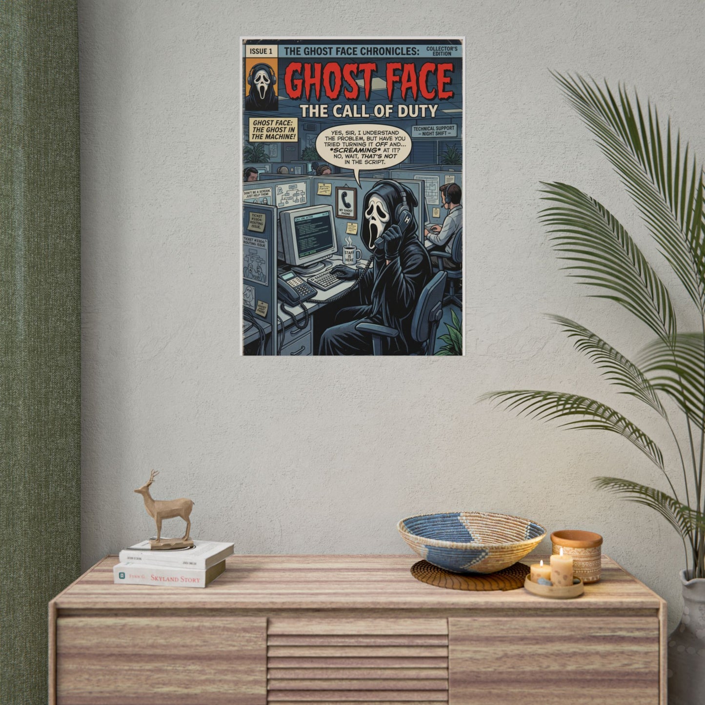 Ghost Face: The Call of Duty Comic Poster — Rolled Horror Movie Art Print