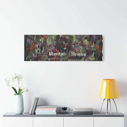 Joker Mental Health Abstract Canvas Wall Art — Matte Stretched 1.25"