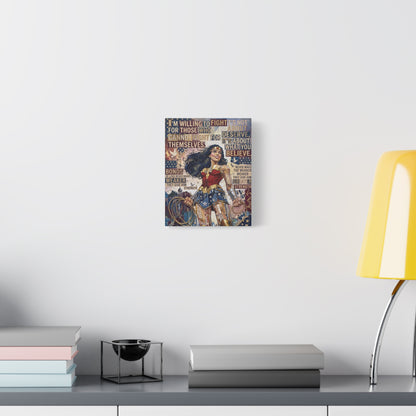 Woman Warrior Canvas Wall Art Print
