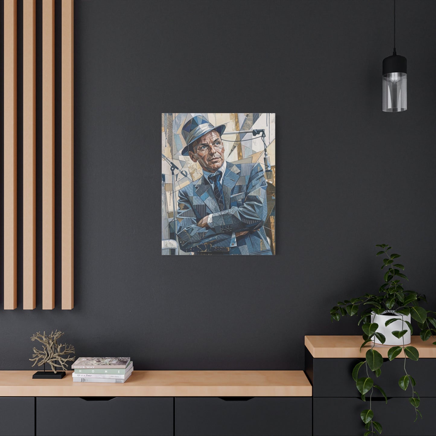 G.O.A.T Basketball Portrait Matte Canvas Wall Art, Stretched 1.25"