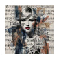 Swift Inspired Fine Art Poster — "I Wake Up; I'm Alive" Taylor-Inspired Music Portrait