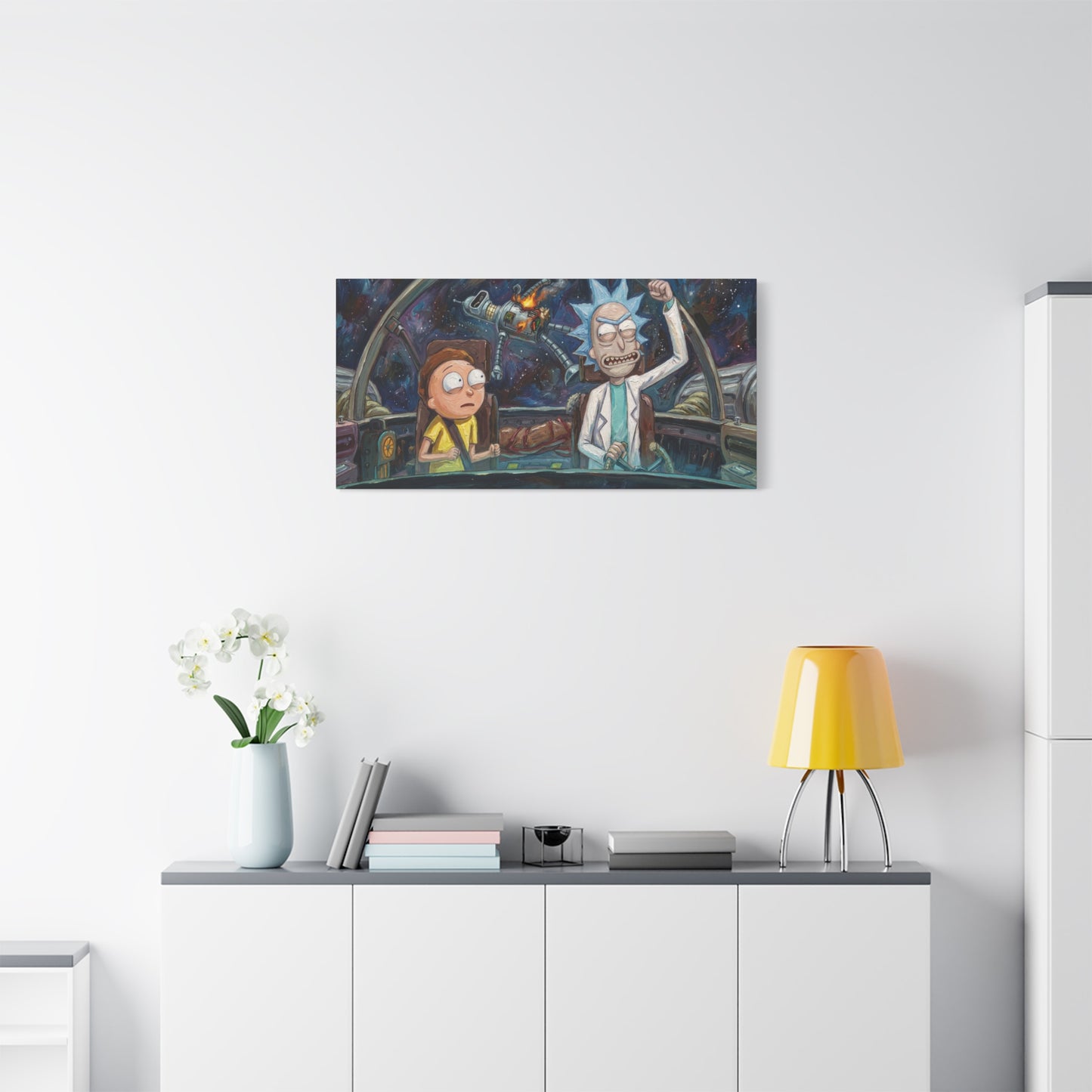Ricks World 1 Abstract Canvas Wall Art — Matte Stretched 1.25"