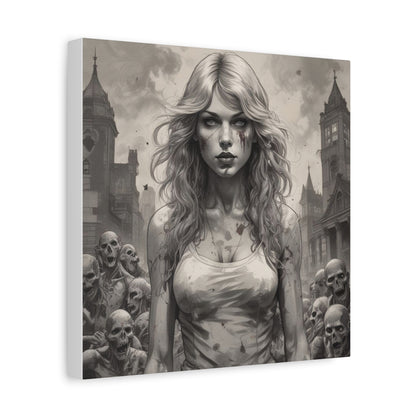 Zombie Swift Matte Canvas Wall Art — Gothic Horror Stretched Canvas