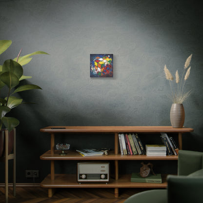 Magic Cube Abstract Canvas Wall Art Print — Matte Stretched Canvas