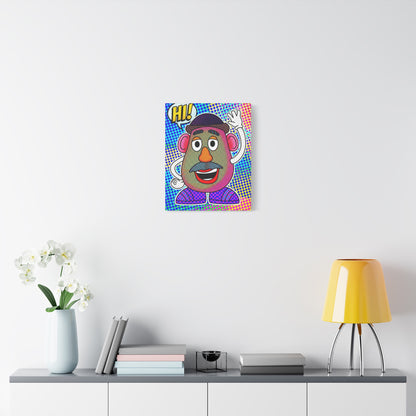 Mr. Head Abstract Canvas Wall Art Print — Matte Stretched Canvas