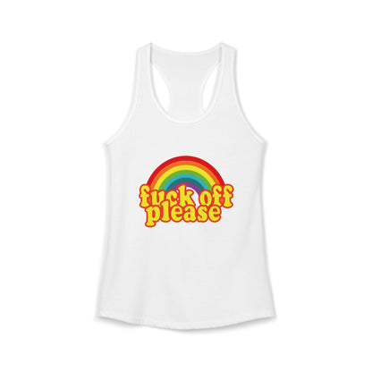 Women's Ideal "F*ck Off Please" Racerback Tank