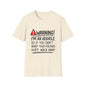 Warning I’m An Asshole T-Shirt – Funny Sarcastic Graphic Tee