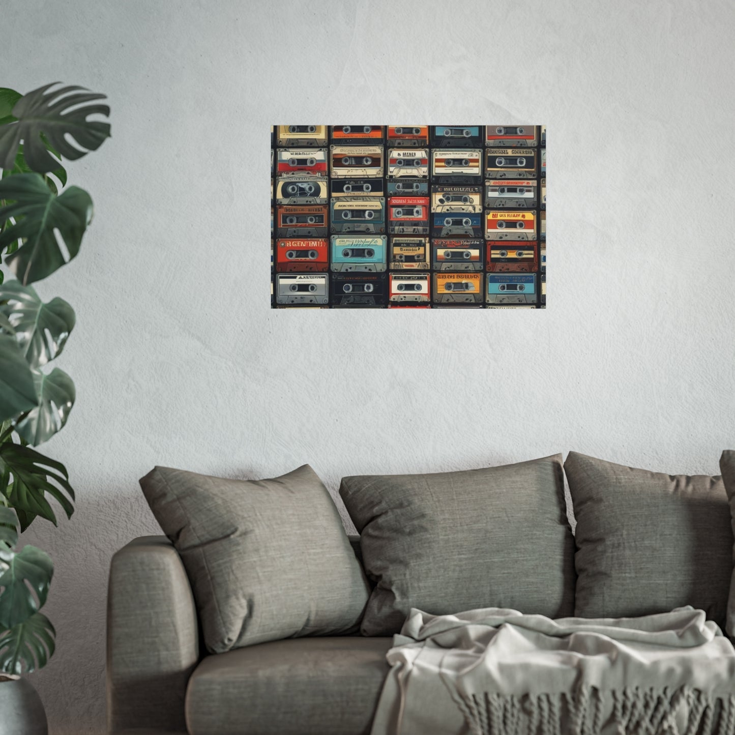 Cassette Tape Collage Fine Art Poster