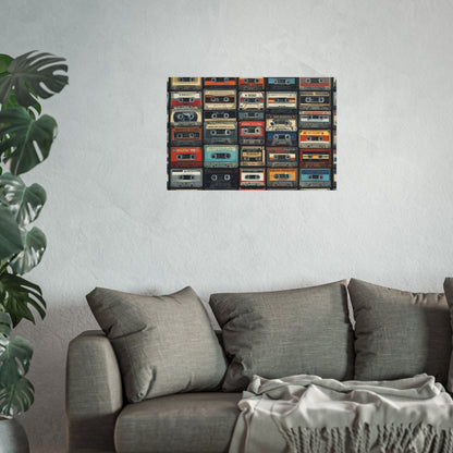 Cassette Tape Collage Fine Art Poster