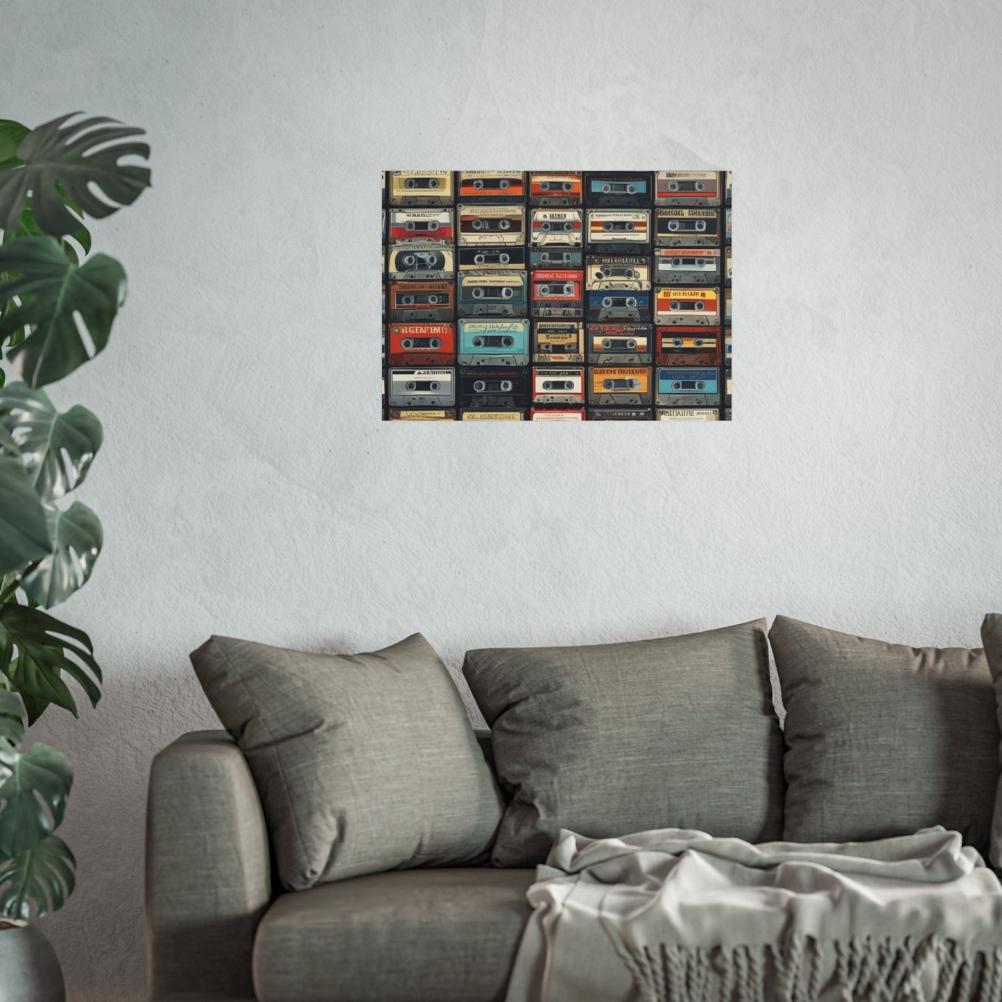 Cassette Tape Collage Fine Art Poster